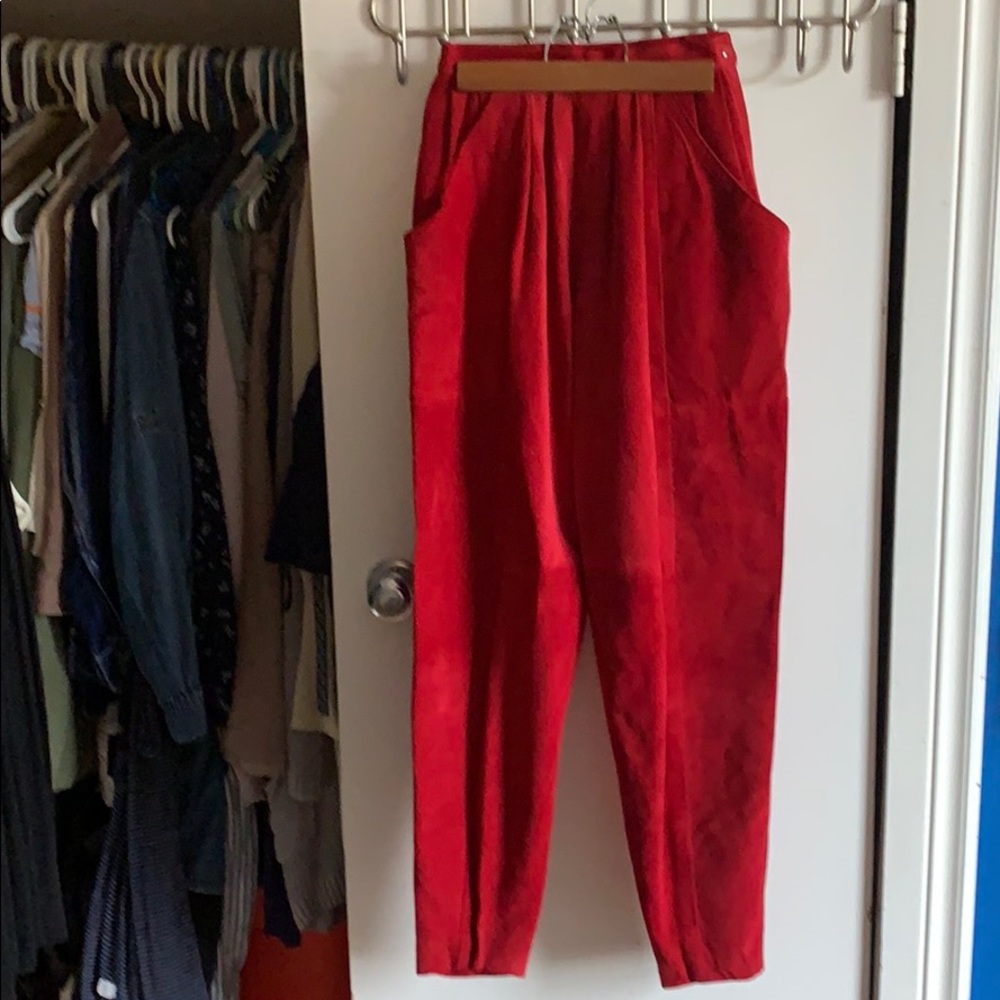 Vintage Danier suede pants